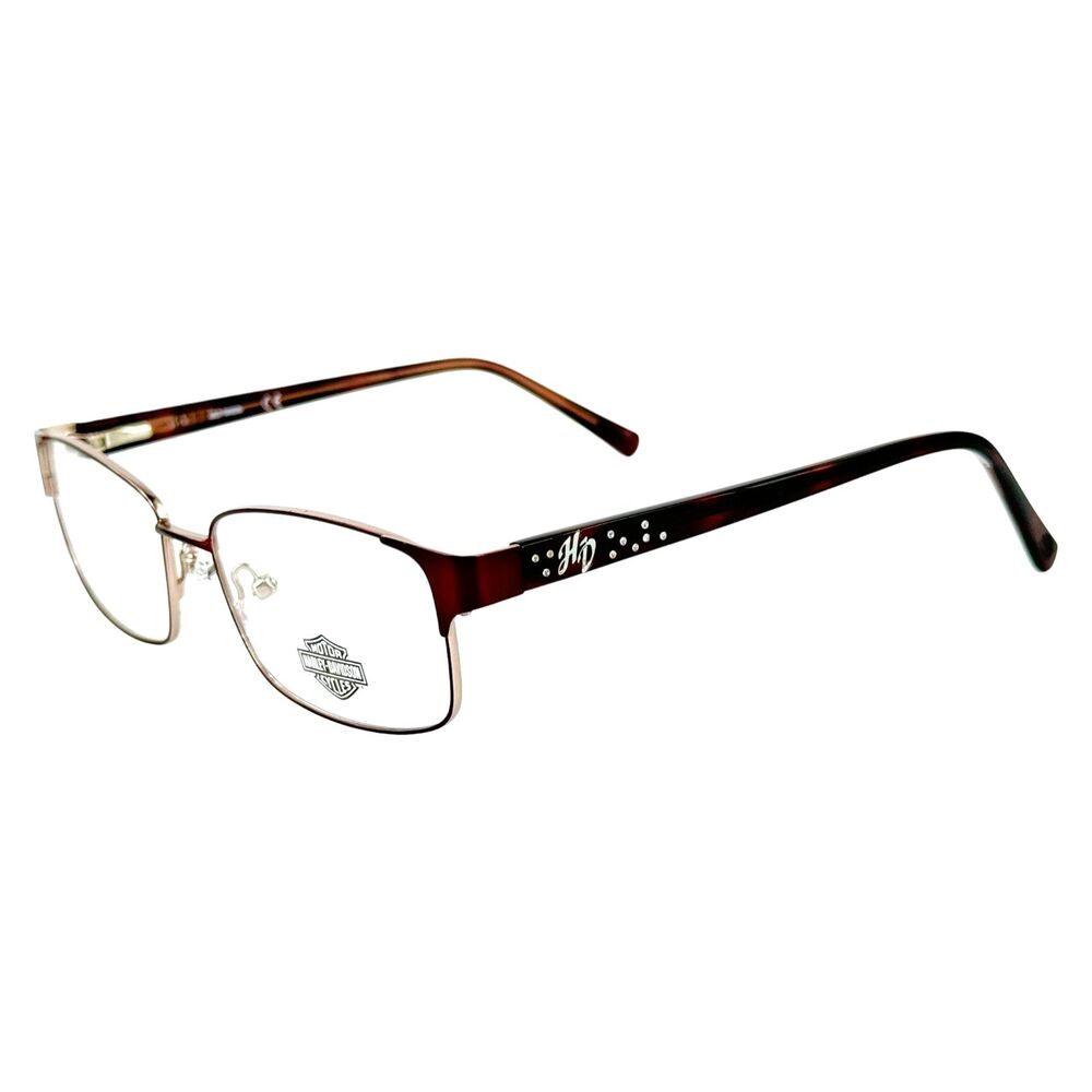 Harley Davidson HD0543 Womens Metal Eyeglass Frame 70 Matte Bordeaux 53-16